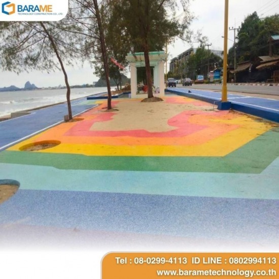 Poly Vinyl / Color Flakes Floor - บริษัท บารมี เทคโนโลยี คอนสตรัคชั่น จำกัด - epoxy flake floor  Epoxy flake floor cost  color flake epoxy flooring  ติดตั้งงานพื้นคัลเลอร์เฟล็กซ์  Poly Vinyl / Color Flakes Floor 